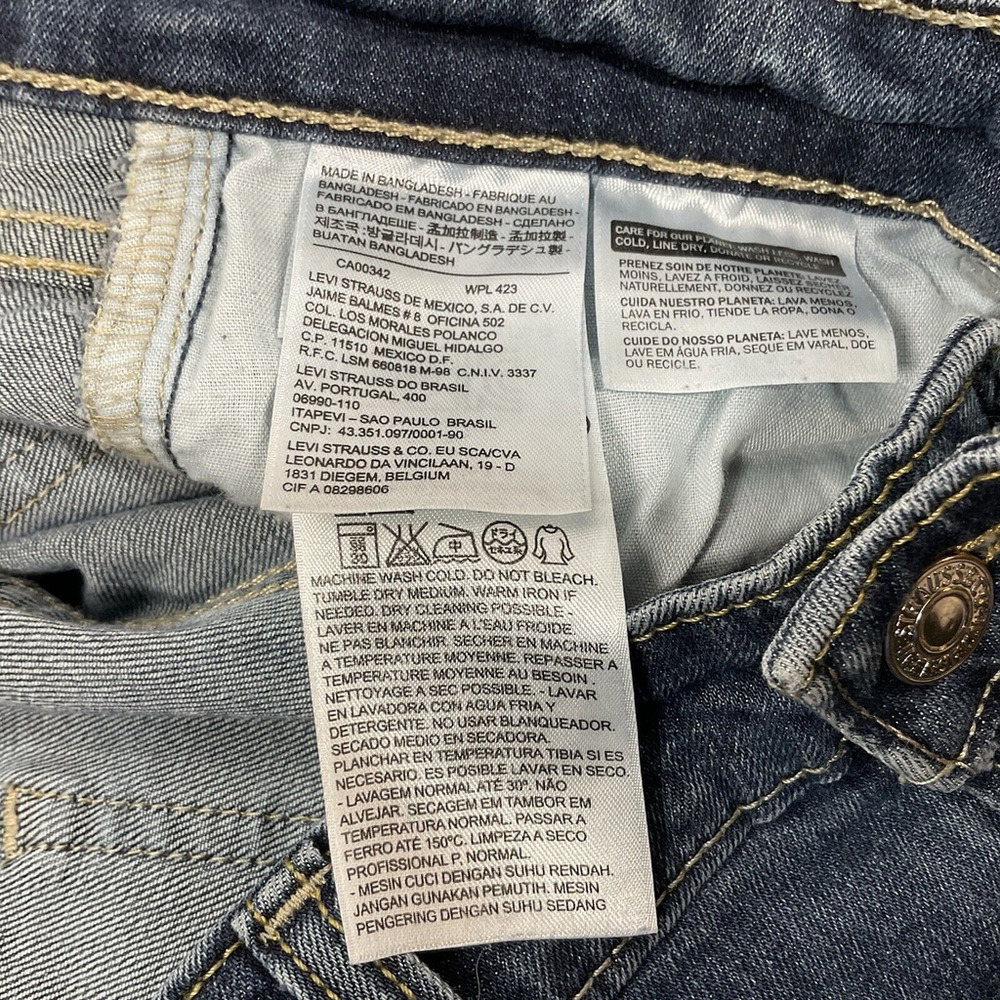 Y2K Levi’s 518 Superlow Boot Cut Jeans Size 13 M 36 X 31 Blue Stretch Denim - Picture 10 of 12
